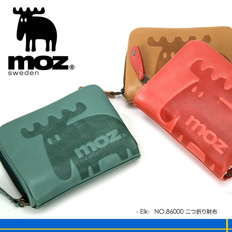 moz モズ Elk エルク 二つ折り財布 小銭入れあり 牛革 革小物 86000 moz モズ Elk エルク 二つ折り財布 小銭入れあり 牛革 革小物 86000