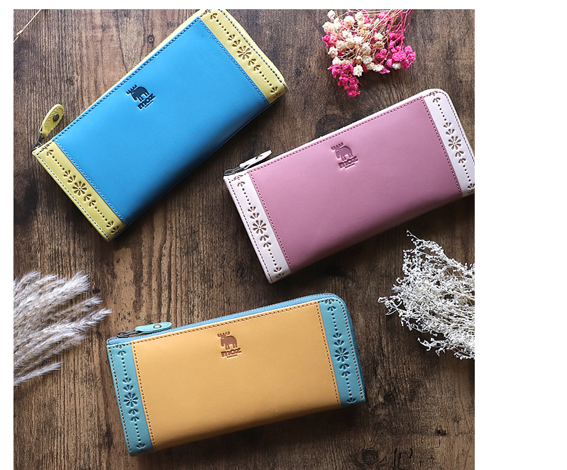moz モズ FLOWER フラワー 長財布 小銭入れあり ロング