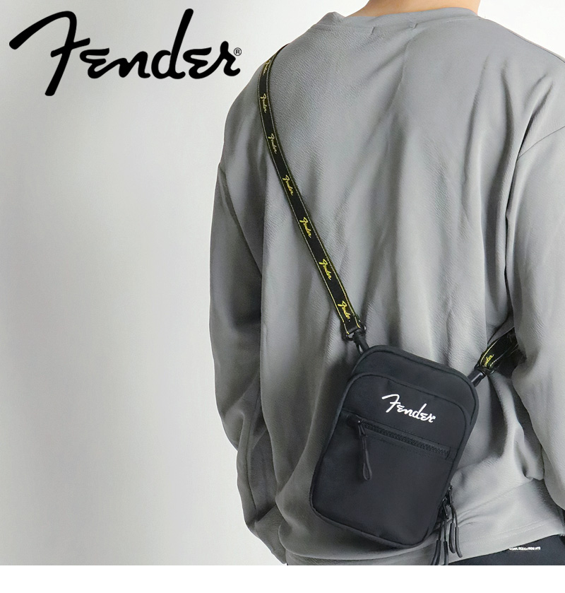 F IS FOR FENDER レザーポーチバッグ フェンダー Fender 最大43% 7/30まで フェンダー ショルダーバッグ メンズ