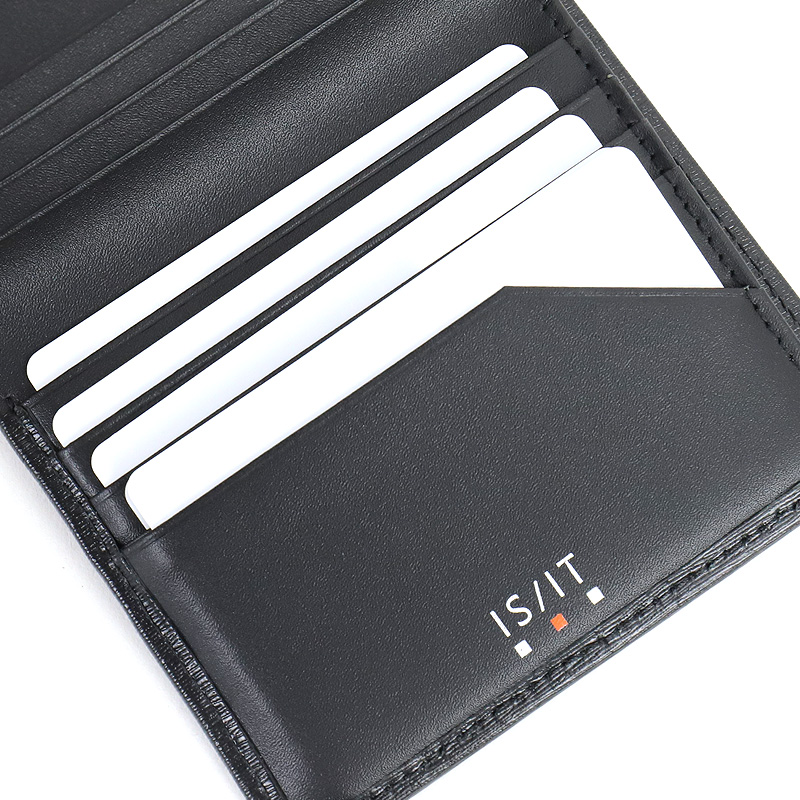 IS/IT（イズイット） ポリマー小物 二つ折り財布 小銭入れなし 札入れ