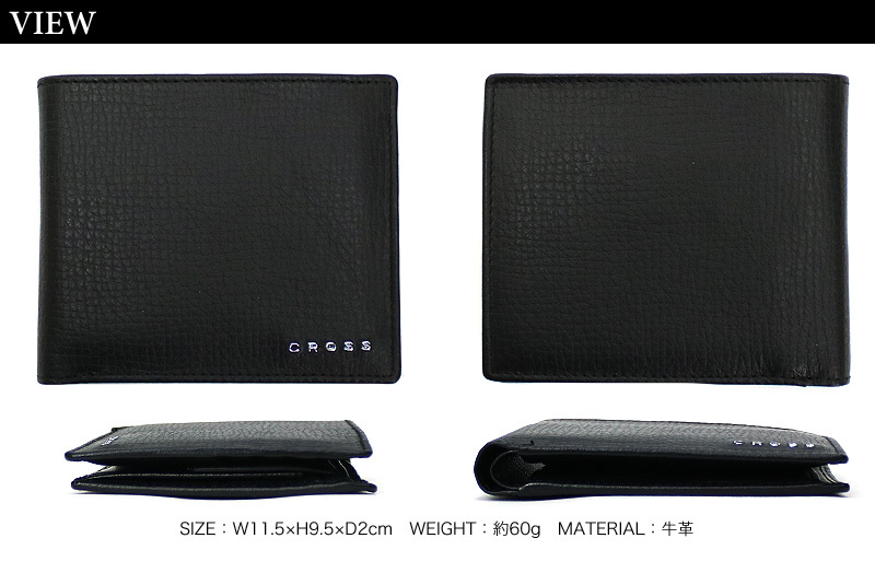 CROSS（クロス） 送料無料 RTC アールティーシー 二つ折り財布 小銭