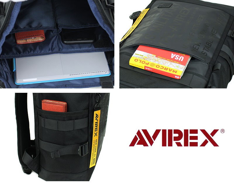 AVIREX アヴィレックス スーパーホーネット スクエアリュック リュック リュックサック デイパック メンズ レディース 男女兼用 20L A3 A4 AVX593 バックパック