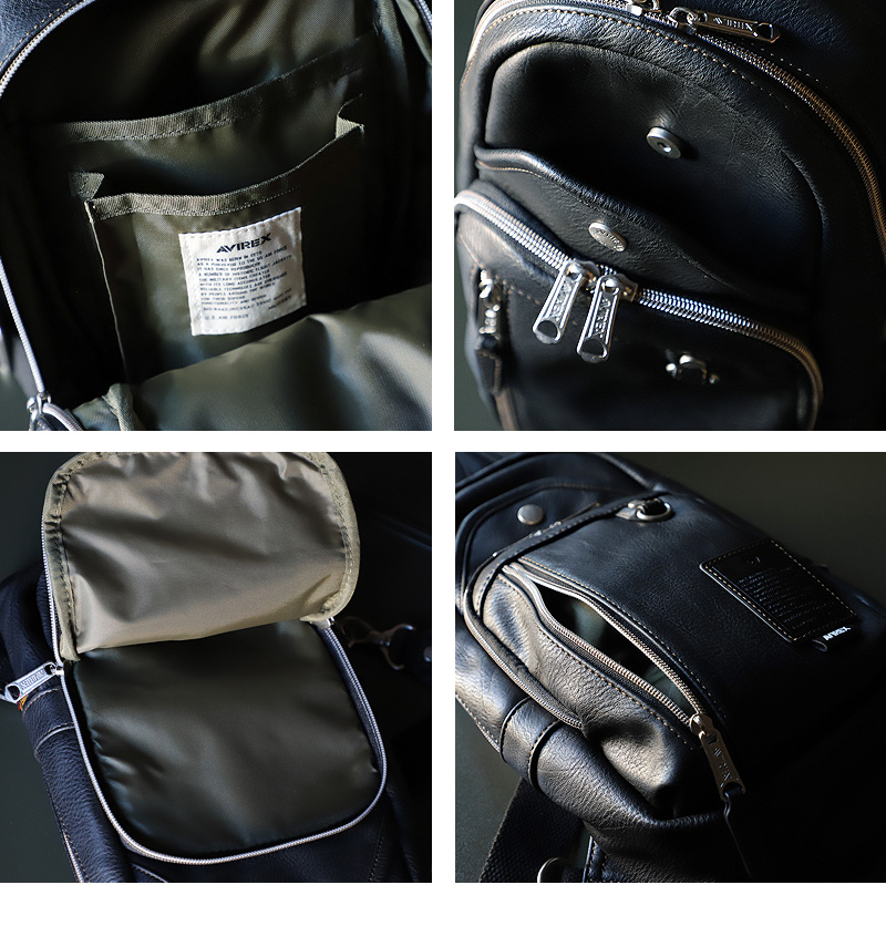 ボディバッグ AVIREX メンズ 男女兼用 ブランド アビレックス AX5001 スチュアート STUART