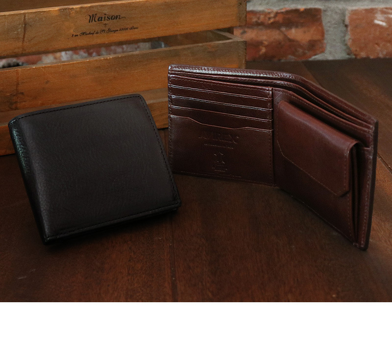 AVIREX（アヴィレックス） BEIDE バイド 二つ折り財布 小銭入れあり