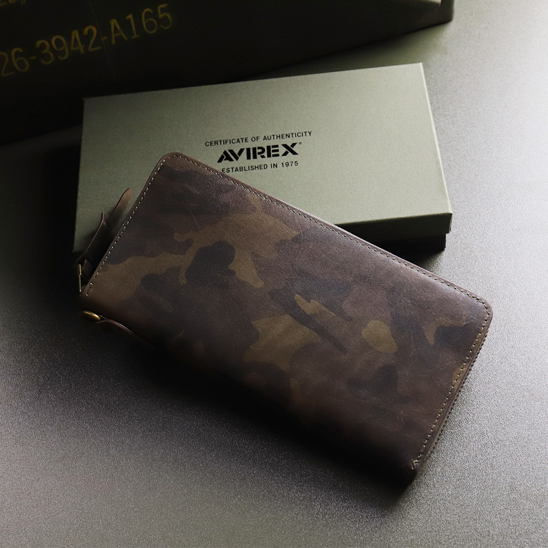 AVIREX（アヴィレックス） BEUDE ベード ラウンドファスナー長財布