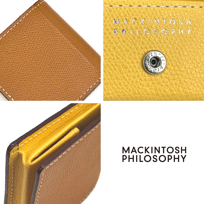 106新品マッキントッシュ フィロソフィーBOX型小銭入れ￥18700日本製 MACKINTOSH PHILOSOPHY（マッキントッシュフィロソフィー） BOX小銭
