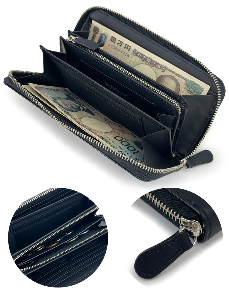 【商品レビューで+5%】マッキントッシュ フィロソフィー 財布 長財布 メンズ MACKINTOSH PHILOSOPHY ラウンドファスナー ロングウォレット 本革 革 札入れ 牛革 さいふ ウォレット 革小物 レザー ブランド レディース ロイヤルブラックラ 正規品 MAP714015 MAPW-714015 MACKINTOSH PHILOSOPHY（マッキントッシュフィロソフィー） ラウンド