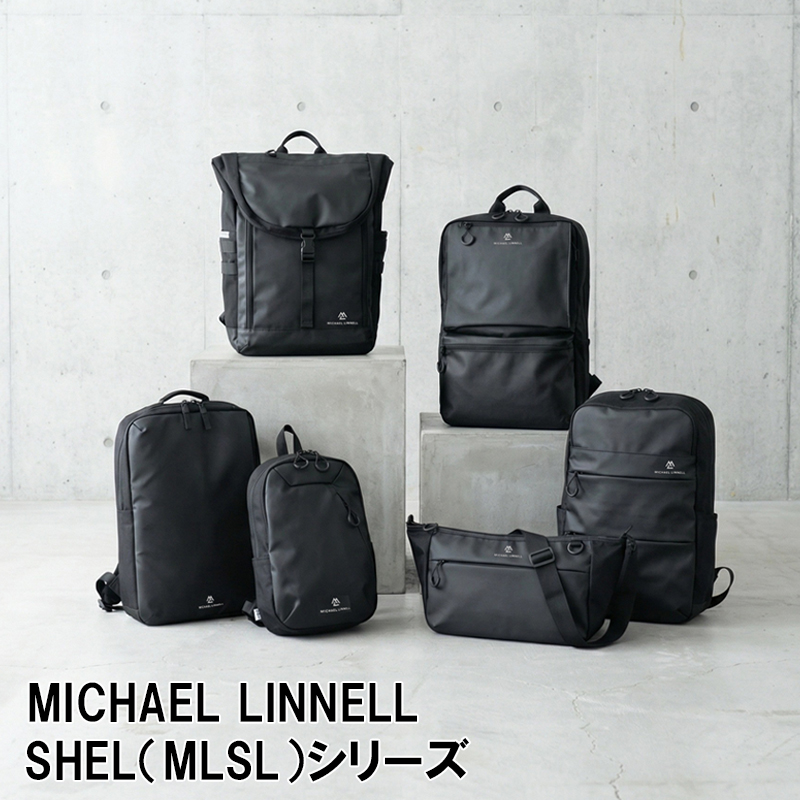 MICHEL  ブラックリュック B4 16インチ MICHAEL LINNELL（マイケルリンネル） リュック メンズ レディース