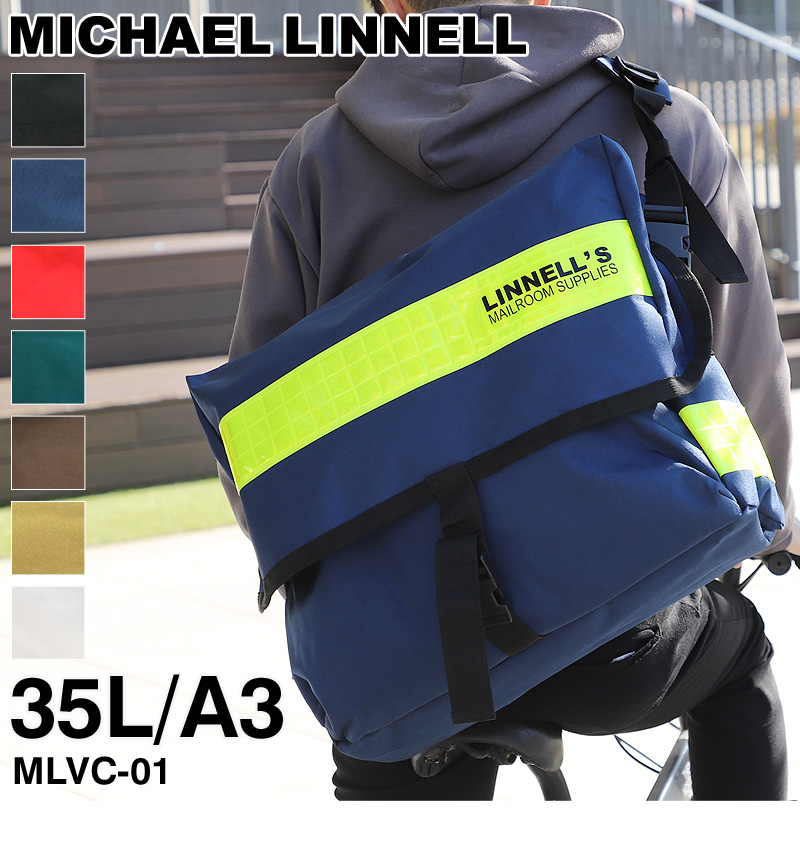 MICHAEL LINNELL マイケルリンネル メッセンジャーバッグ ショルダーバッグ 斜め掛けバッグ 35L A3 正規品 大容量 MLVC-01  メンズ レディース : mlvc-01 : かばん専門shopウォーターモード - 通販 - Yahoo!ショッピング