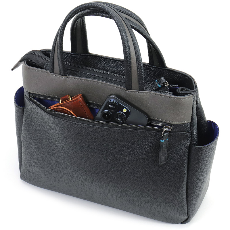 NICOLE nil293 リープス ドライビングトート トートバッグ ミニトートバッグ 合成皮革 軽量 A5 かばん 普段使い カジュアル メンズ プレゼント ギフト ブラック NICOLE（ニコル） リープス ドライビングトートバッグ ミニトート