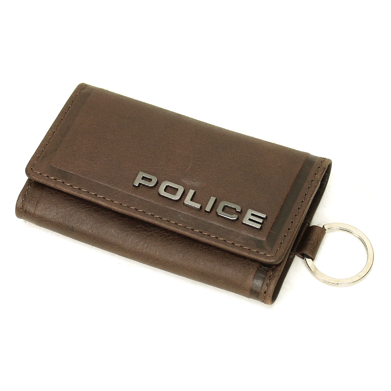 POLICE ポリス  EDGE エッジ  キーケース 6連 キーリング付き レザー 革小物 PA-...