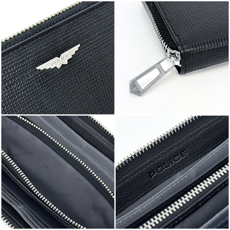 POLICE（ポリス） 財布 長財布 メンズ さいふ ウォレット 札入れ