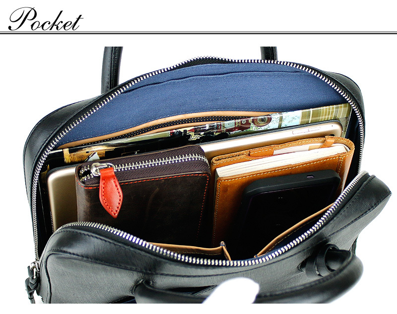 【定価18,150円】P.I.D selva レザーブリーフケース ネイビー P.I.D PID ピーアイディー SELVA セルヴァ ビジネスバッグ