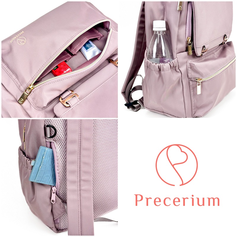 【商品レビュー記入で+5%】Precerium リュックサック レディース プレスリューム 女子 バックパック デイパック リュック スクエア スクエアリュック PC 推し活 推し活バッグ 推し ぬい活 推しぬい カジュアル お出かけ 17L B4 普段使い 旅行 撥水 ブランド 正規取扱店 PR002 Precerium リュックサック レディース プレスリューム 女子 バック