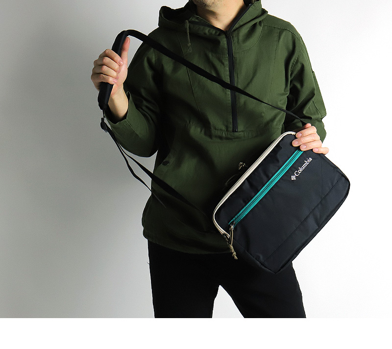 コロンビア ショルダーバッグ Columbia メンズ レディース 小さめ ブランド 通勤 PU8303 撥水 防汚 アウトドア オムニシールド 斜め掛けバッグ