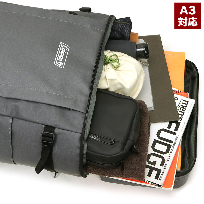 Coleman コールマン シールド シールド35+2レイヤー リュック デイパック バックパック 36L A3 PC収納 撥水 大容量 2ルーム 通勤 通学 アウトドア | Coleman | 12