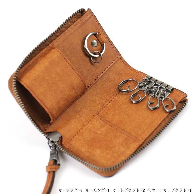 専用！✨新品未使用✨ポーター　シーン　4連　レザー　キーケース BAGGY PORT バギーポート BUONA ブオナ キーケース 4連 スマート