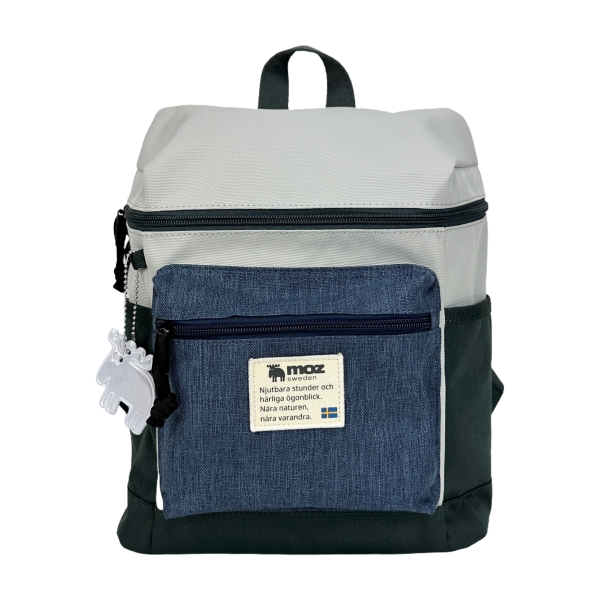 moz モズ リュック バッグ バックパック ミニ メンズ レディース ボックス スクエア 軽量 グレー ネイビー マルチ ZZEI-04 母の日 moz（モズ） リュック リュックサック デイパック B5 小さめ ミニ