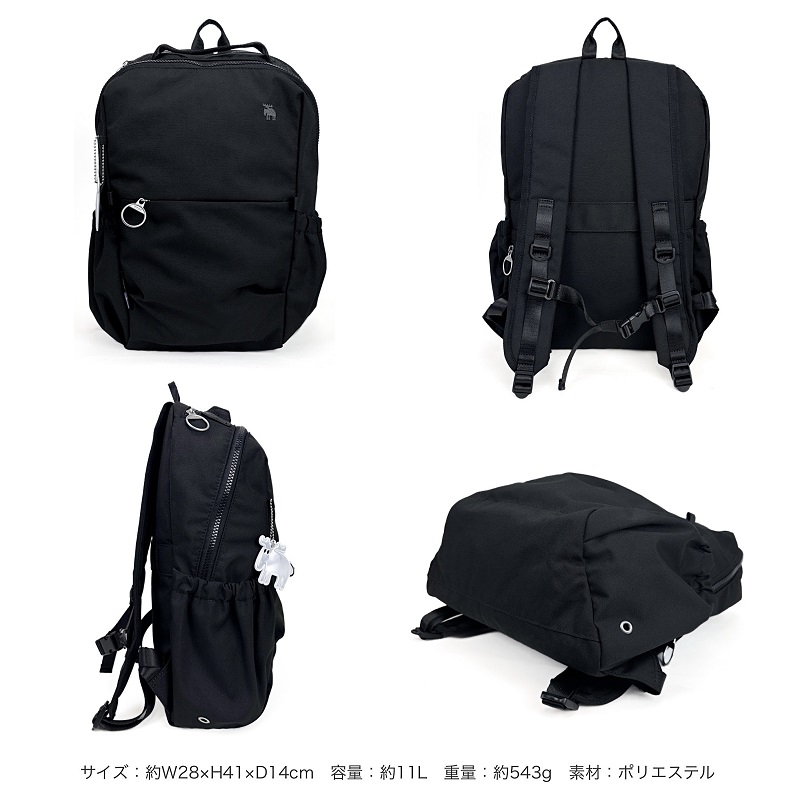 モズ　moz リュック　黒　ブラック　ZZRK-02 北欧　おしゃれ moz 【公式】moz モズ ミニリュック バックパック リュック