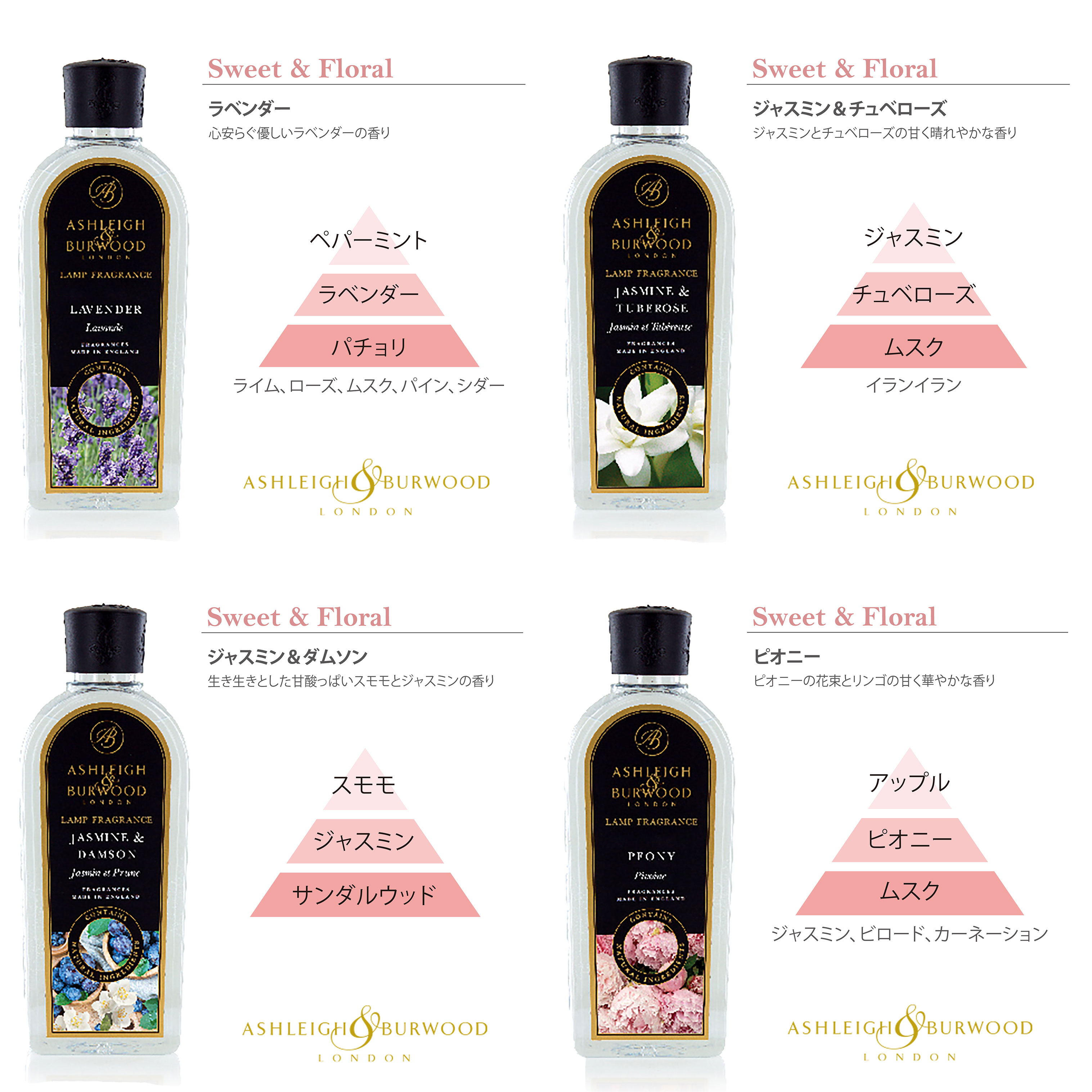 アシュレイ&バーウッド フレグランスランプ用オイル 500ml