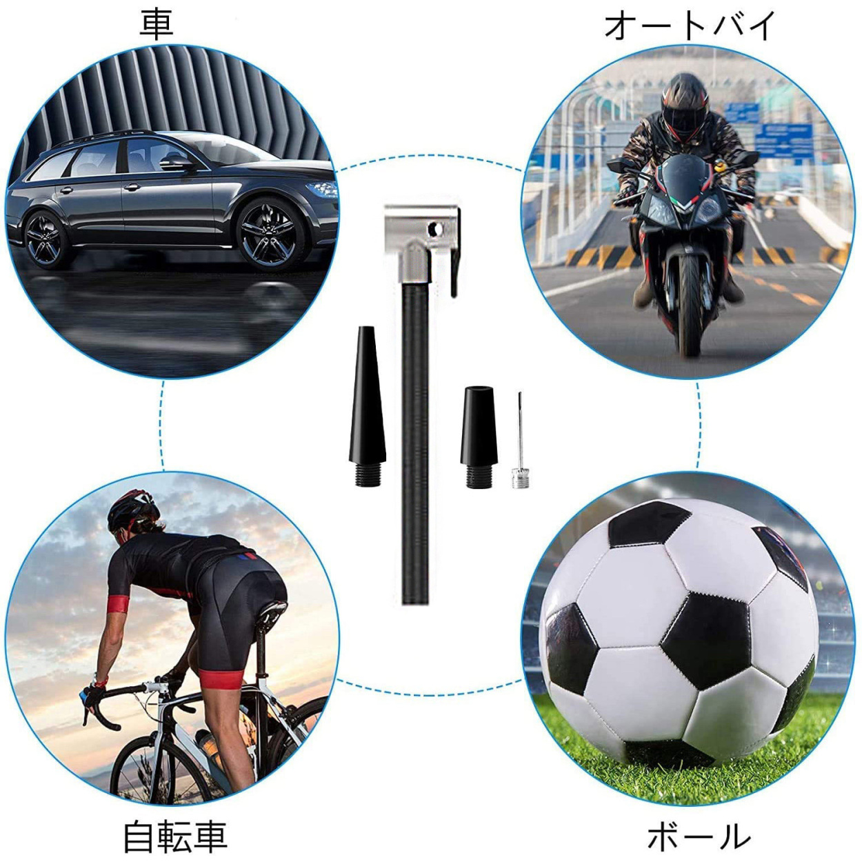 電動空気入れ エアコンプレッサー 電動エアーポンプ コードレス 充電式 小型 タイヤ 車 Ledライト付き 期間限定送料無料 浮輪適用 仏式バルブ対応 自動車 ボール 自転車 米式