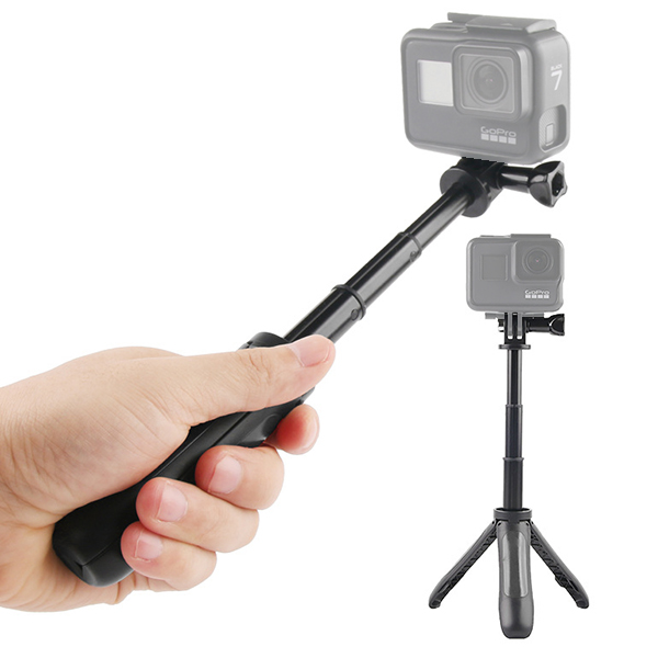 GoPro ゴープロ アクセサリー 三脚 ハンドグリップ スタンド アクションカメラ ウェアラブルカメラ 伸びる 万能 ショーティ 送料無料 関連画像1