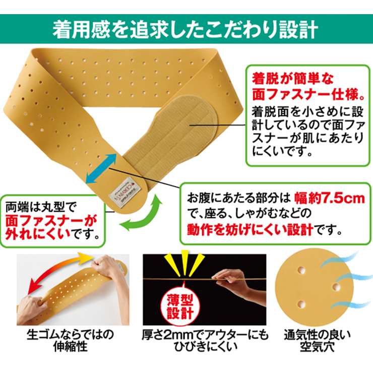 CERVIN（セルヴァン） 今日も当日発送 骨盤ベルト ゴム 生ゴム 腰痛