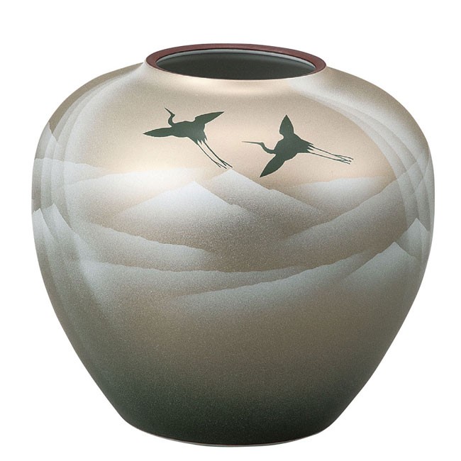 新築祝い 和座倶楽部の新築祝い プレゼント 和風 九谷焼 陶器 Ak5 1306 和座倶楽部 銀彩山 陶器 和風 高級ブランド 花瓶