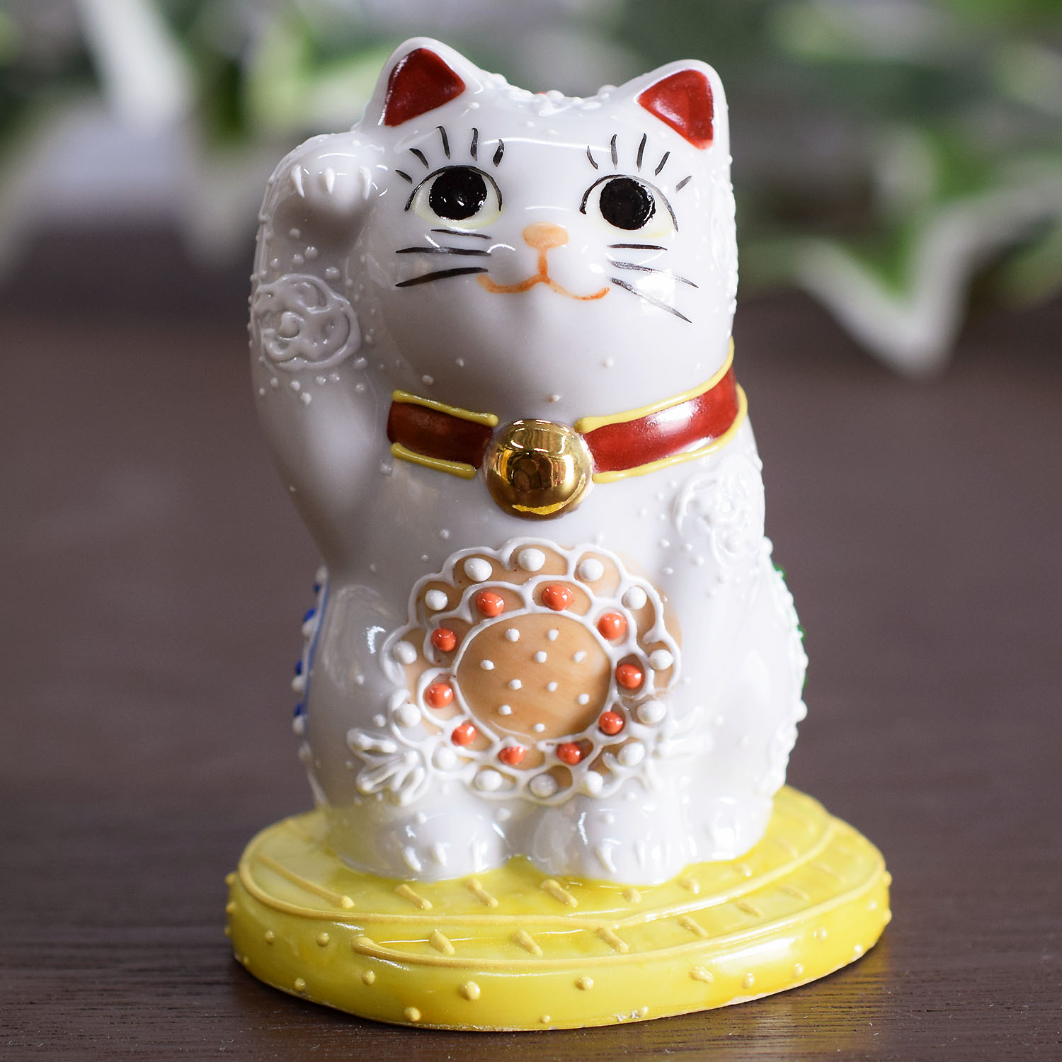 限定品即納送料無料！九谷焼 右手 招き猫 金富士 / 風水 グッズ 陶器 置物 縁起物 金運アップ 玄関 インテリア 小物 新品 その他