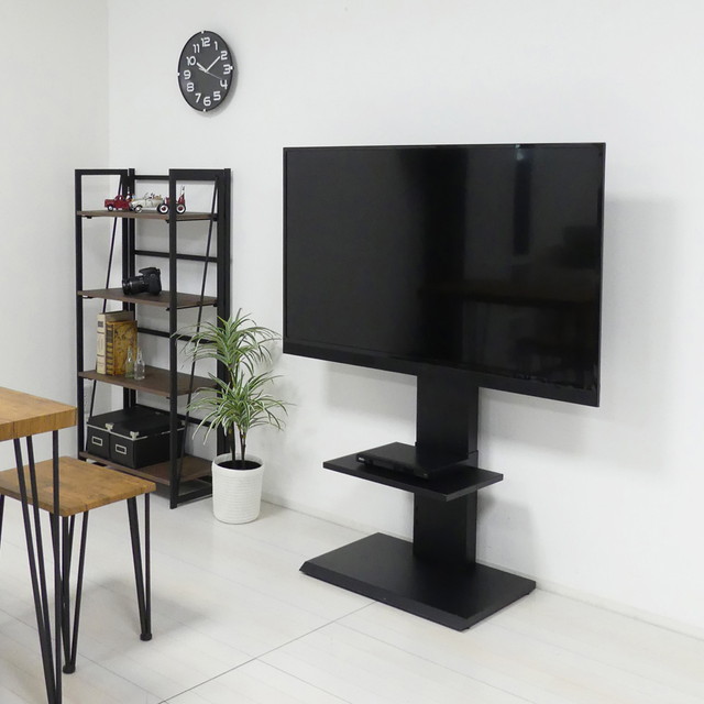 クロシオ 【メーカー直送品】【組立式】 壁掛け風テレビ台 ロータイプ