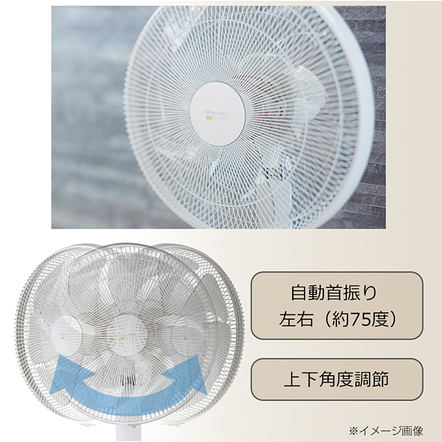 【美品】アピックス　扇風機 【DCモーター/省エネ風量12段階】AFL-285R Amazon | アピックス DCフロアー扇風機 40cm 7枚羽根12段階の