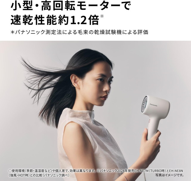 イオニティ 【新商品】パナソニック ヘアードライヤー EH-NE8N W