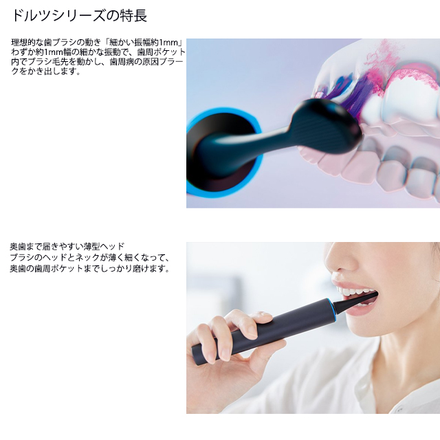 Doltz 音波振動ハブラシ ドルツ EW-DT73 日本製 パナソニック【電動