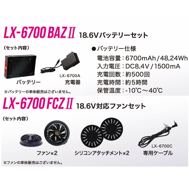 Linxas（リンクサス） 【空調服フルセット】メーカー正規品 COOLING