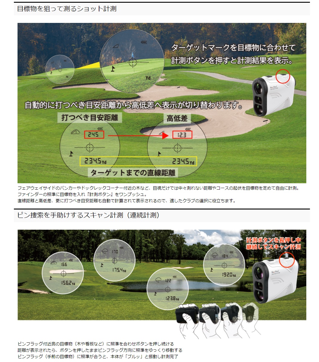 ShotNavi 【ゴルフボール付】ShotNavi ショットナビ Laser