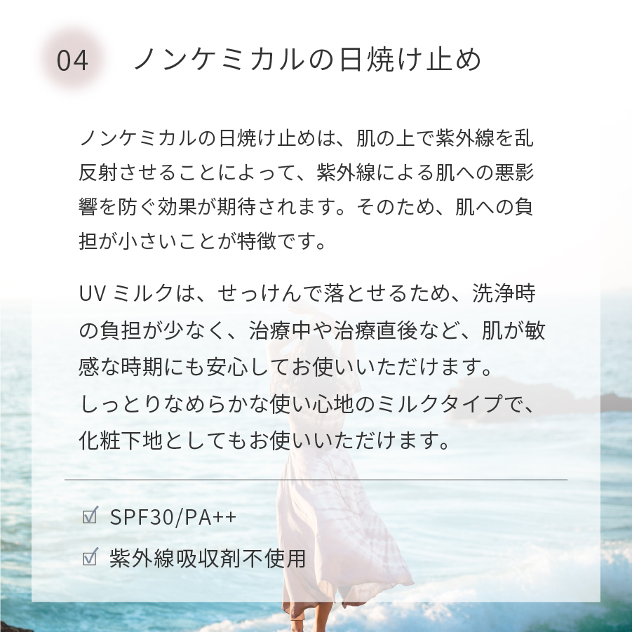 正規通販 プラスリストア UVミルク 日焼け止め SPF30/PA++ ノンケミカル 化粧下地 石鹸で落とせる 紫外線対策