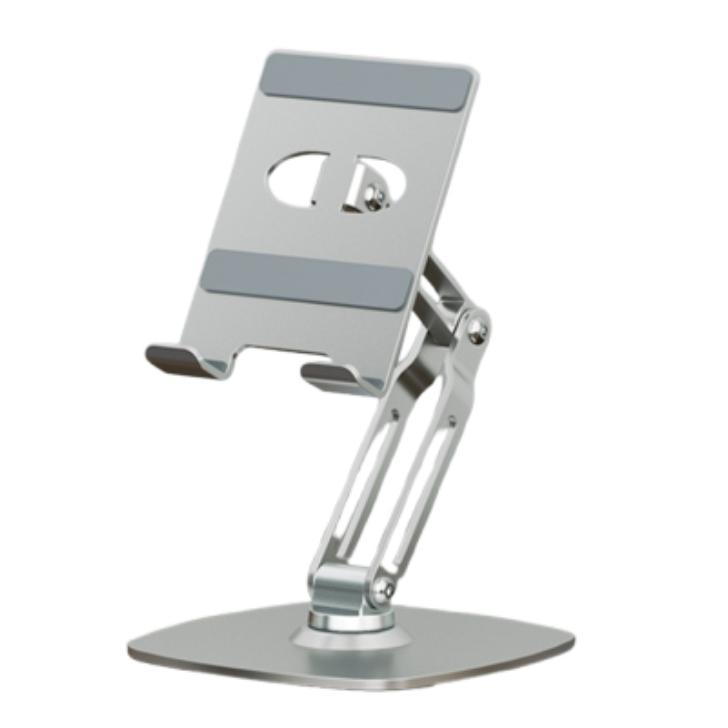 タブレットスタンド アーム タブレットホルダー アルミ スマホスタンド 卓上 回転 スタンド 折りたたみ 角度 高さ 調整 持ち運び おしゃれ | ブランド登録なし | 01