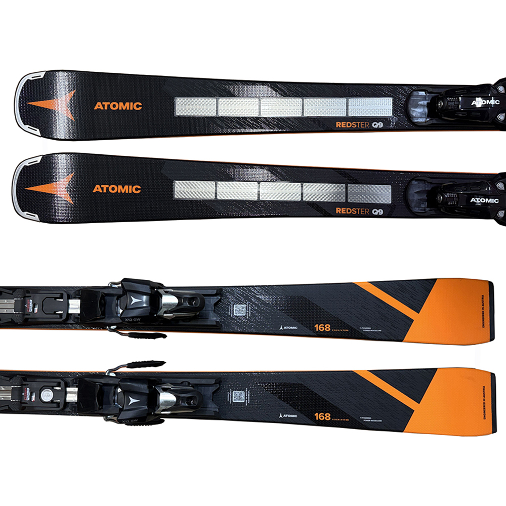 【展示歴有】2025 ATOMIC スキー板 アトミック REDSTER Q9 REVOSHOCK S 168cm + X12 GW ビンディングセット_3