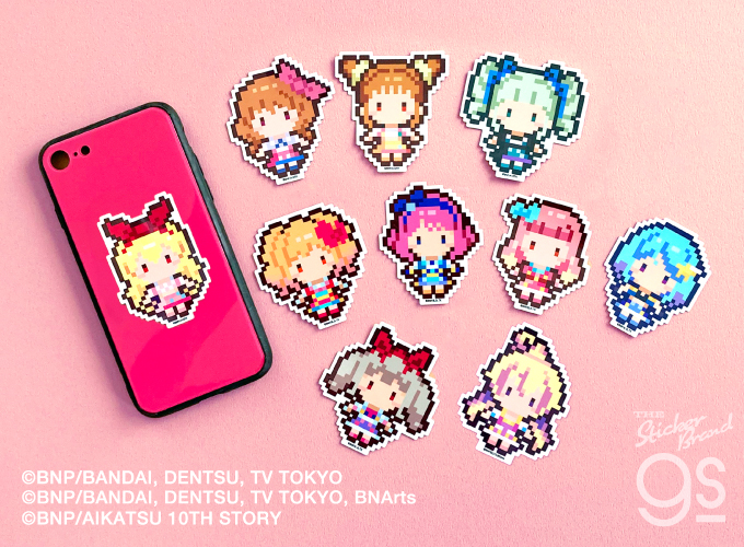オールアイカツ！ ピクセルアートステッカー 星宮いちご
