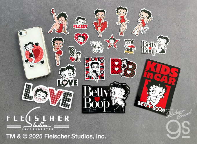 BETTY BOOP(TM) ダイカットステッカー ポーズ04 ベティー ブープ(TM