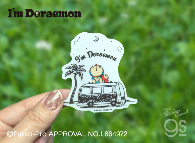 I'm Doraemon クリアステッカー 夜空 ドラえもん スマホ 手帳 雑貨