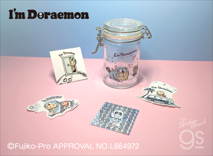 I'm Doraemon クリアステッカー 夜空 ドラえもん スマホ 手帳 雑貨