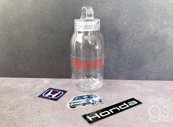 Honda クリアステッカー TURBO II 車 自動車 透明 コレクション スマホ