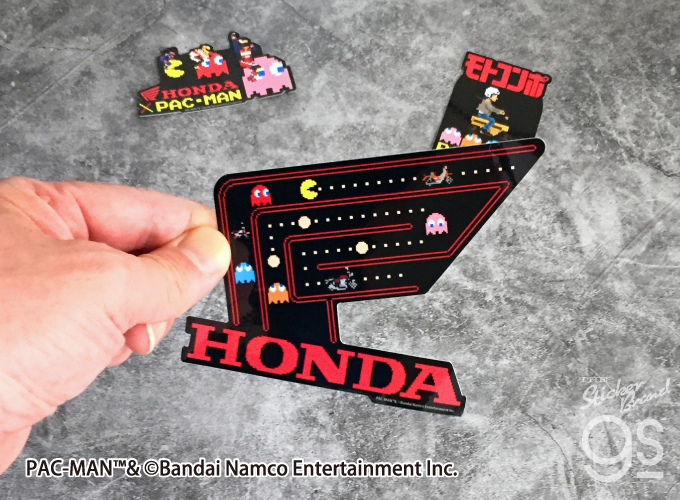 Honda×PAC-MAN ビッグステッカー ロゴ バイク パックマン ゲーム
