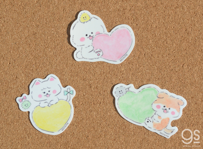 ほわころくらぶ しばころちゃん ハート キャラクターステッカー 漫画