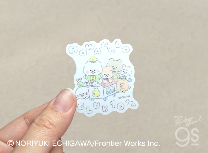 ほわころくらぶ ダイカットステッカー 10th みんなでわいわい 10周年