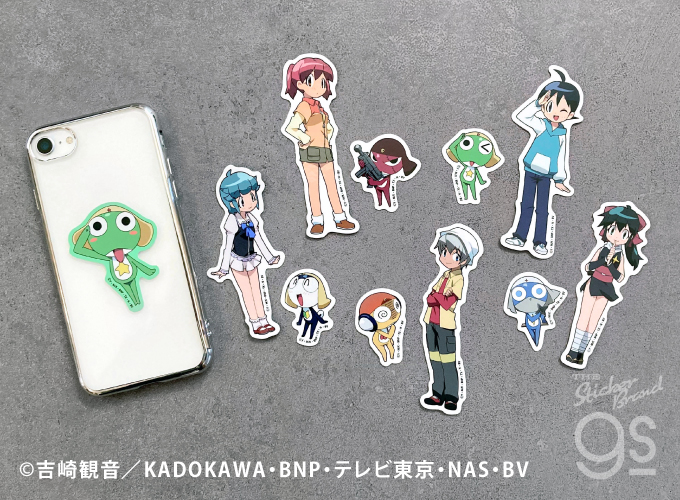 ケロロ軍曹 ステッカー2枚セット タママ二等兵＆西澤桃華 アニメ