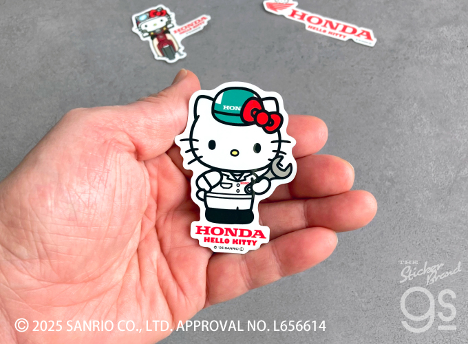 Honda×ハローキティ ビッグサイズステッカー バイク 可愛い
