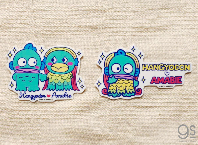 ハンギョドンxアマビエ ステッカー02 キャラクターステッカー