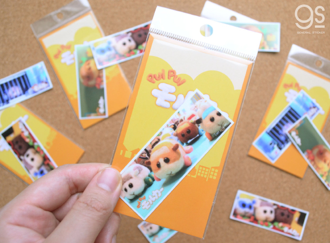 PUI モルカー 名場面ステッカー すやすや キャラクターステッカー